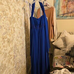 Davids Bridal size 10 Blue gown